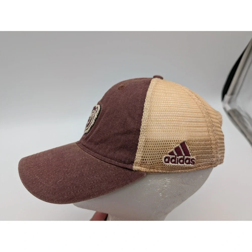 Adidas Missouri State Bears Trucker Hat Maroon Tan Snapback Cap Mens OSFM